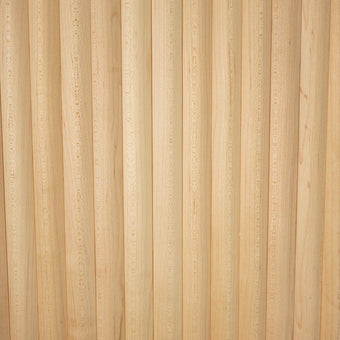 Bingltd - 48’ Long X 12’ Wide With 3/4’ Double Bead Tambour Maple Unfinished 1 Pc