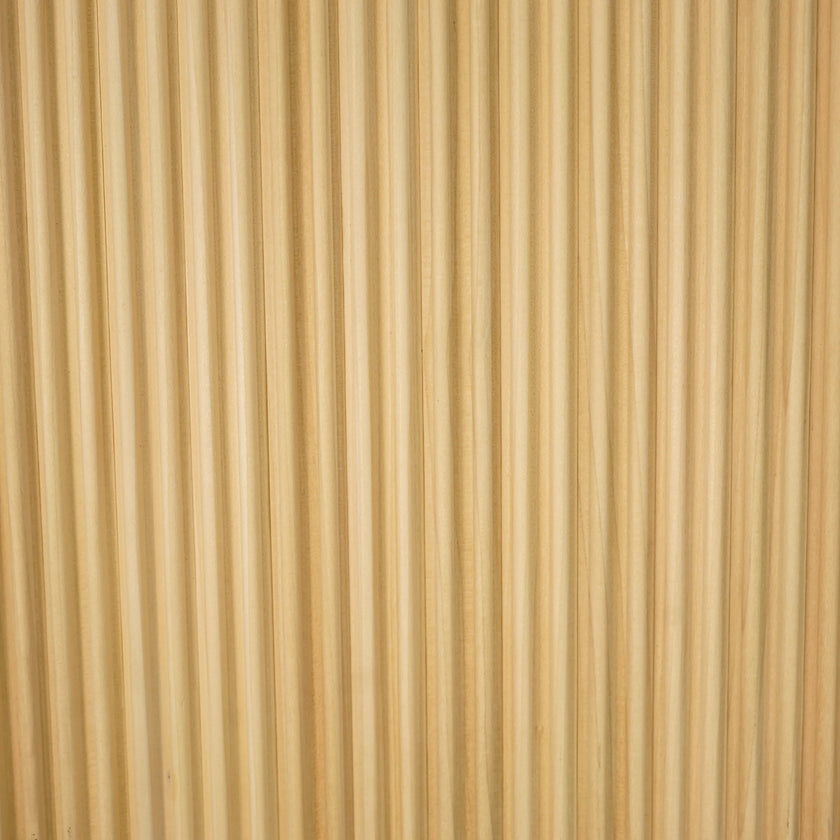 Bingltd - 48’ Long X 12’ Wide With 3/4’ Double Bead Tambour Poplar Unfinished 1 Pc