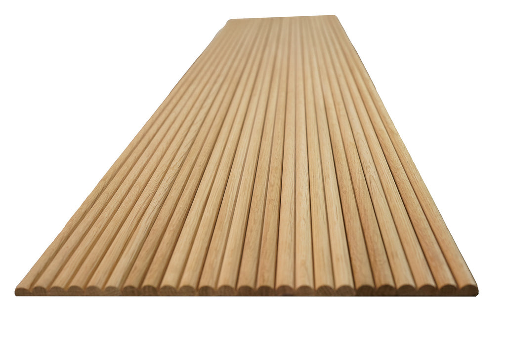 Bingltd - [36’’ 48’’ 96’’ 120’’] Long X 12’’ Wide Solid Wood Tambour Panel