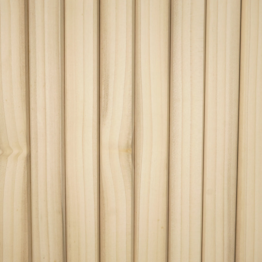 Bingltd - 48’ Long X 12’ Wide With 1’ Bevel Slat Tambour Thin Walnut Unfinished 1 Pc