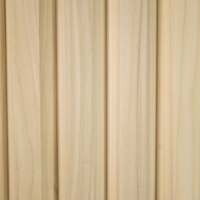 Bingltd - 48’ Long X 12’ Wide With 1 1/2’ Bevel Slat Tambour Poplar Unfinished Pc