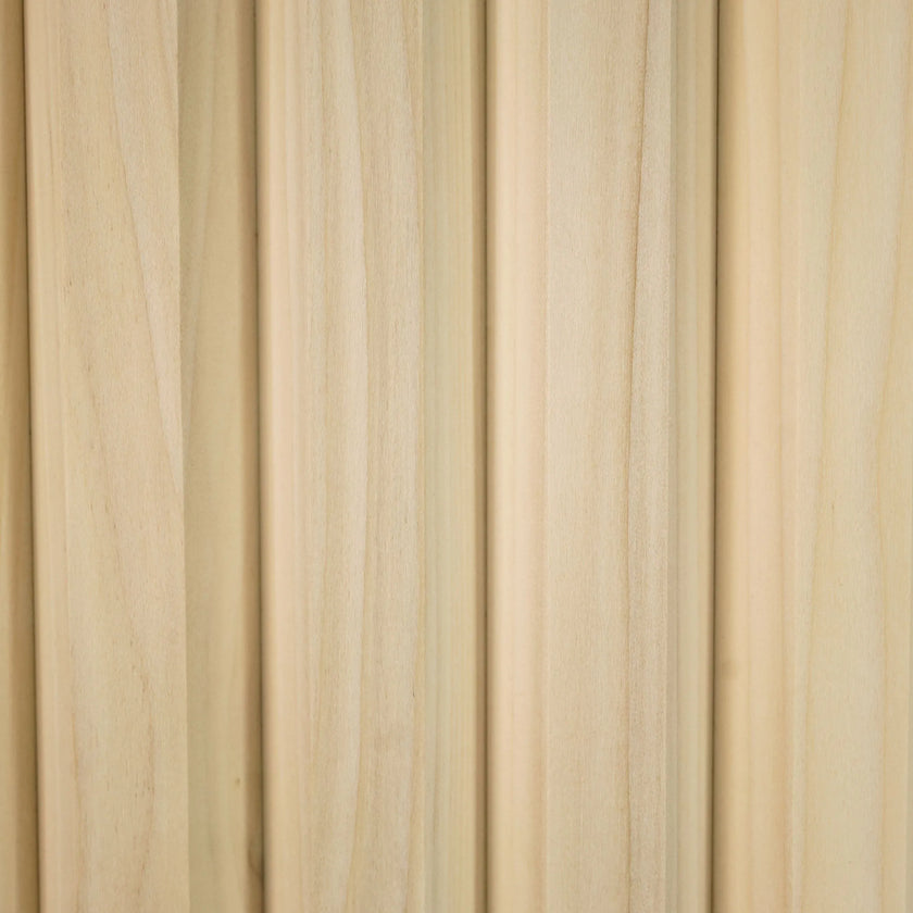 Bingltd - 48’ Long X 12’ Wide With 1 1/2’ Bevel Slat Tambour Poplar Unfinished Pc