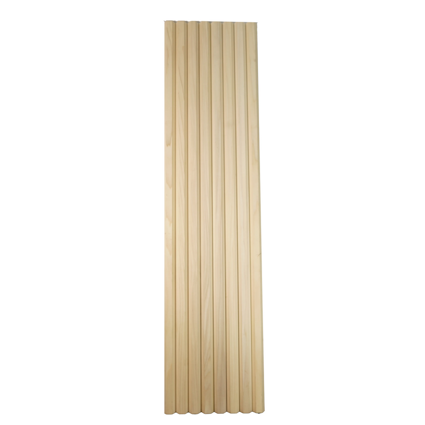 Bingltd - 48’ Long X 12’ Wide With 1 1/2’ Bevel Slat Tambour Poplar Unfinished Pc