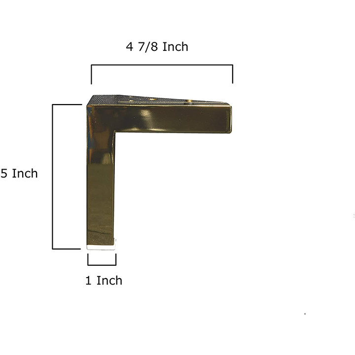 5’ Metal Sofa Legs (Ml-1154) Brass / Set Of 1