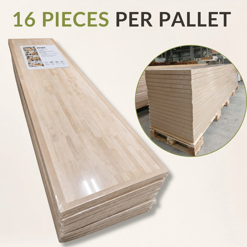 (DRAFT TEST) Unfinished Acacia Butcher Block Island and Countertop — 3 Options