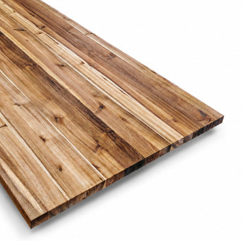 (DRAFT TEST) Full-Length Acacia Butcher Block Island Top (No Finger Joints) — 3 Options