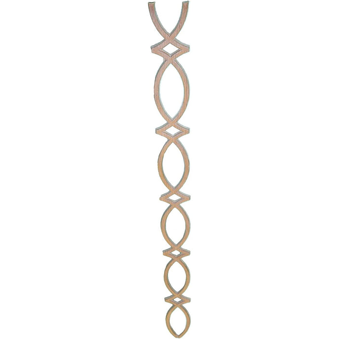 Bingltd - 22 1/2 Long Oak Wood Crown Carved Furniture Decoration Unfinished Set Of 2 (Mio720-Oak)