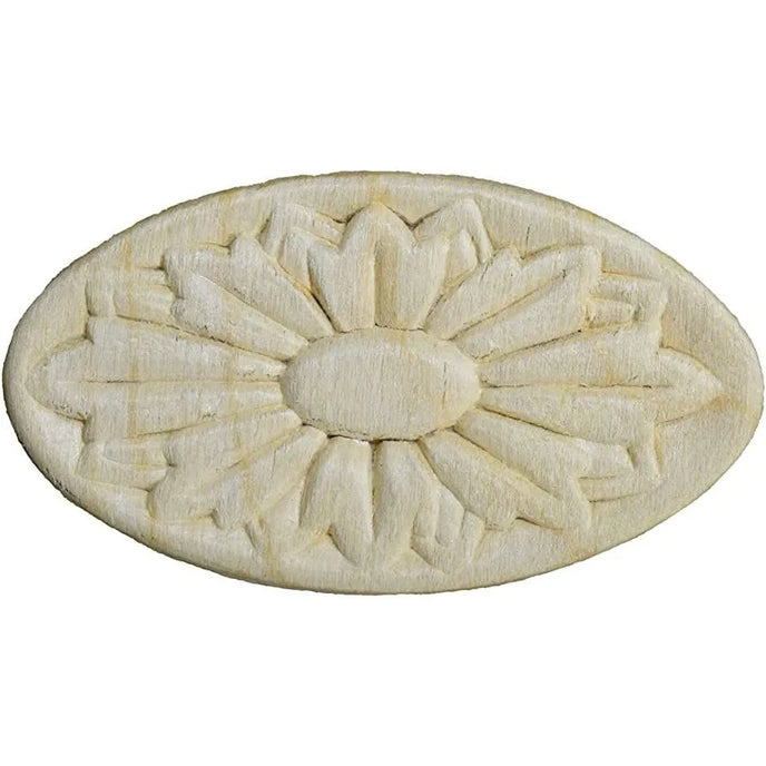 Bingltd - 3 Long Oval Maple Wood Carved Furniture Decoration Unfinished Set Of 5 (D266-Ma-Unf) Sofa