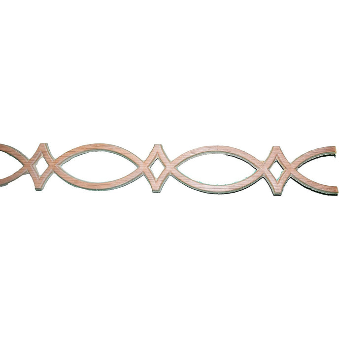 Bingltd - 22 1/2 Long Oak Wood Crown Carved Furniture Decoration Unfinished Set Of 2 (Mio720-Oak)