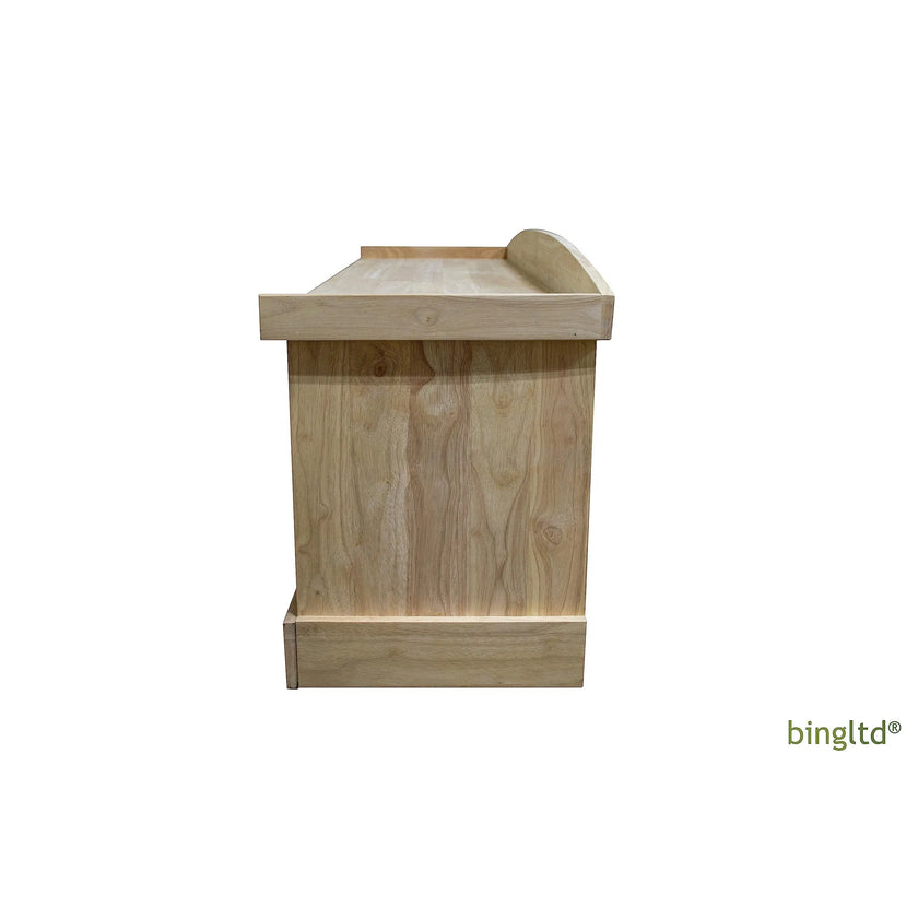 Bingltd - 13’ Tall 51’ Rowan Wide Entry Bench Unfinished (Ben-150-Rw-Unf) Pedestal