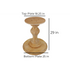Bradford Round Pedestal Table Base (WH-Bradford[Height]-Color)