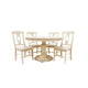 Bingltd - 30’ Tall Bradford Round Dining Table Set For Kitchen Room With 4 Built Chairs 48 Inch /