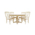 Bingltd - 30’ Tall Taylor Round Dining Table Set For Kitchen Room With 6 Built Chairs 60 Inch /