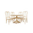 Bingltd - 30’ Tall Bradford Round Dining Table Set For Kitchen Room With 4 Built Chairs 48 Inch /