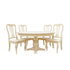 Bingltd - 30’ Tall Taylor Round Dining Table Set For Kitchen Room With 6 Built Chairs 60 Inch /