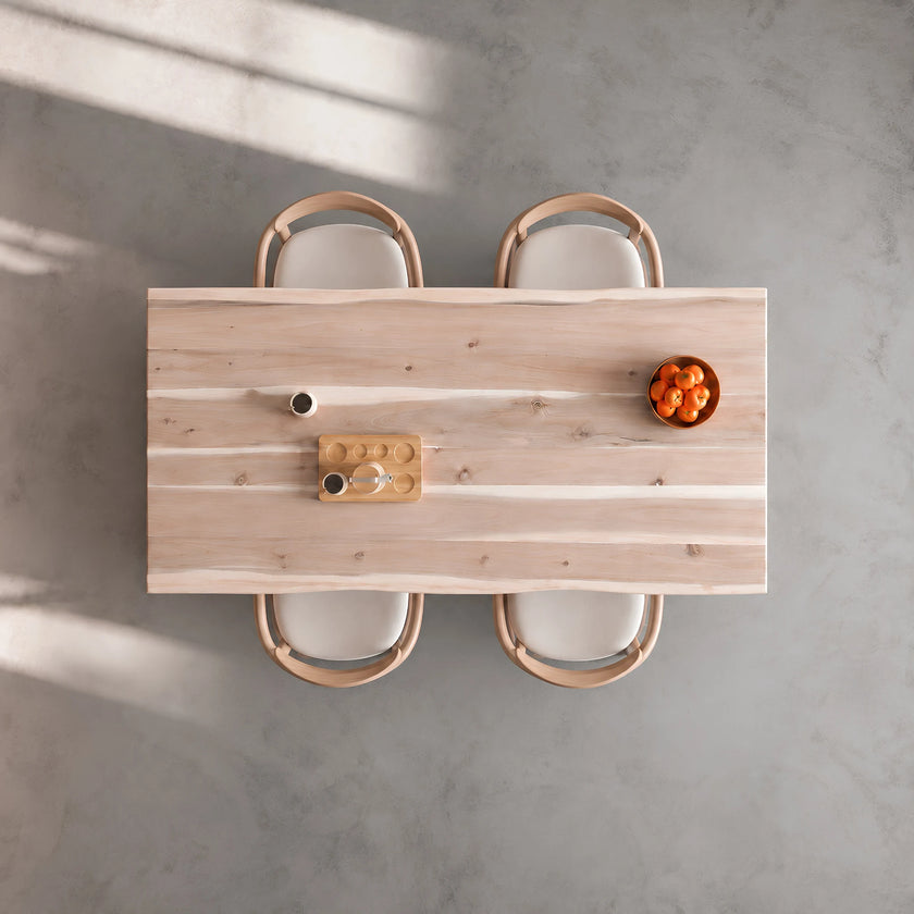 Full-Length Unfinished Acacia Butcher Block Countertops (No Finger Joints)