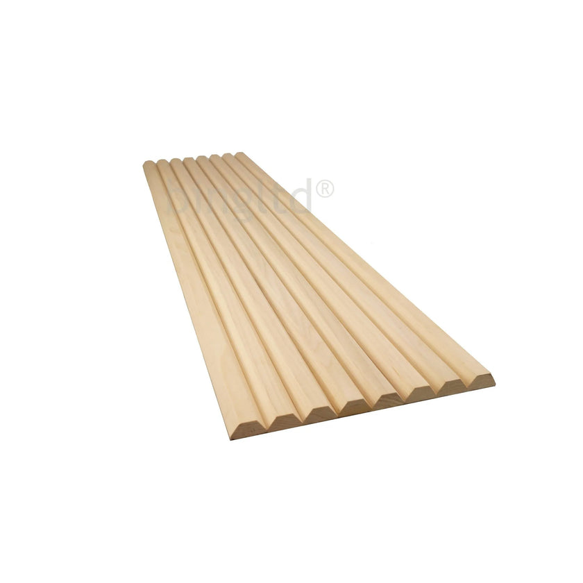 Bingltd - 48’’ Long X 12’’ Wide With 1 1/2’’ Bevel Slat Tambour Poplar Unfinished Pc