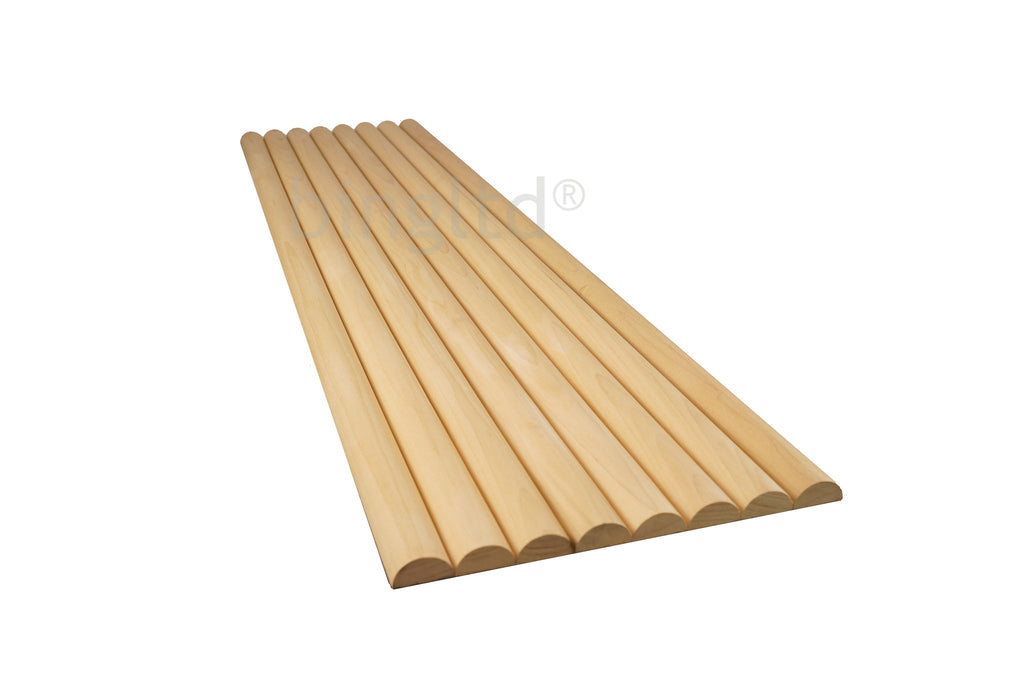 Bingltd - 48’’ Long X 12’’ Wide With 1 1/2’’ Single Bead Tambour Poplar Unfinished Pc