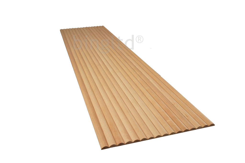 Bingltd - 48’’ Long X 12’’ Wide With 3/4’’ Double Bead Tambour Maple Unfinished 1 Pc