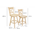 BingLTD -  Avian Bar Swivel Stool Unfinished at 24