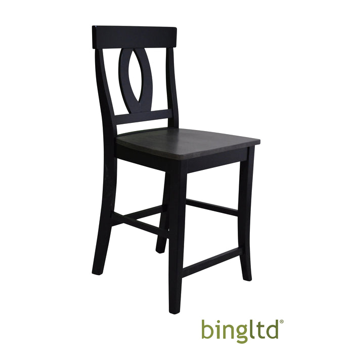Bingltd - Violet 41’ Tall Stool Set Of 1 (Stl1702-Rw) Black / Chair