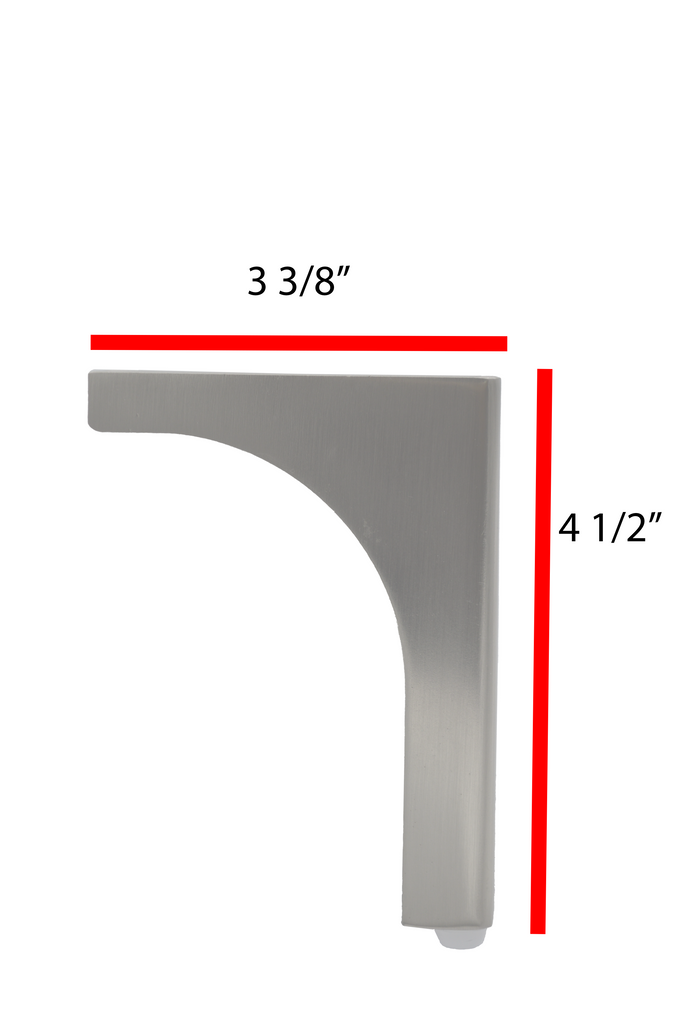 4 1/2’ Brushed Metal Sofa Legs (Ml-45T)