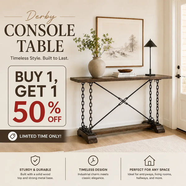 Derby Table 30" Rustic Hardwood 1