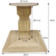 Chelsea Square Pedestal Table Base (Wh-Chelsea(Size)-Color)