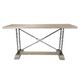 Derby Table 30’ Rustic Hardwood With Industrial Chains (Mns-413) Grey / Set Of 1 Console