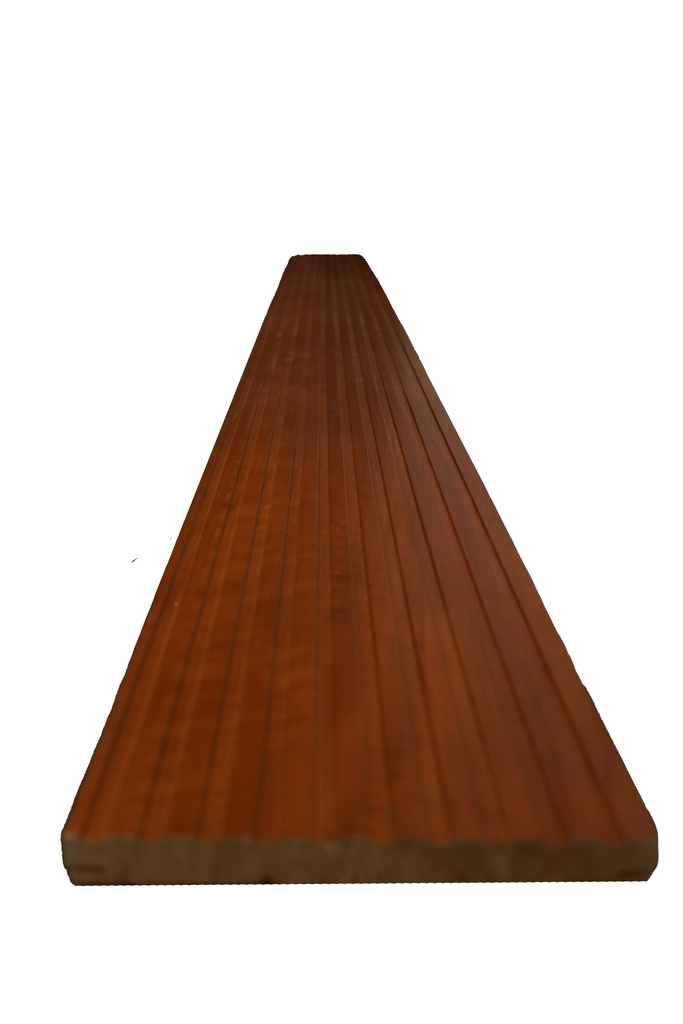 Bingltd - 96’ Long X 8’ Wide Bevel Slat Wall Panel Carbonized Poplar Finished 1 Pc (Wp-001-Cp-Unf)