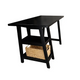 Cottage Desk With Woven Basket (Wh-Tb301)