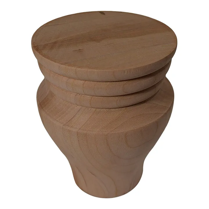4 1/2’ Bun Feet Cherry Sofa Legs (Bf5231-Cher-Unf)