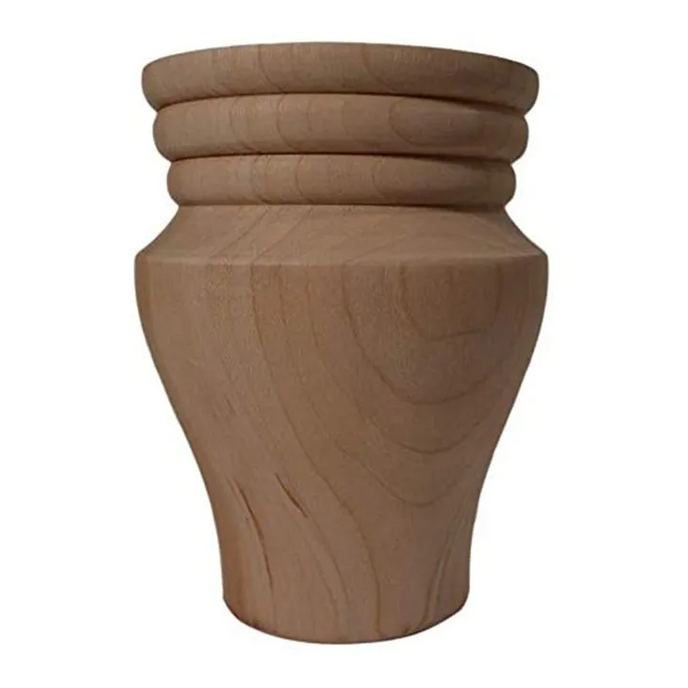 4 1/2’ Bun Feet Cherry Sofa Legs (Bf5231-Cher-Unf)