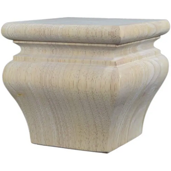 4 1/2’ Bun Feet Hardwood Sofa Legs (Bf959-C-Rw)