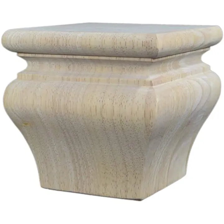 4 1/2’ Bun Feet Hardwood Sofa Legs (Bf959-C-Rw)