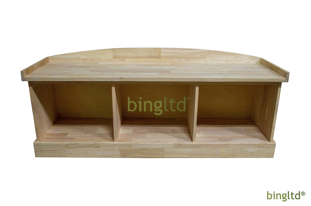 Bingltd - 13’ Tall 51’ Rowan Wide Entry Bench Unfinished (Ben-150-Rw-Unf) Pedestal