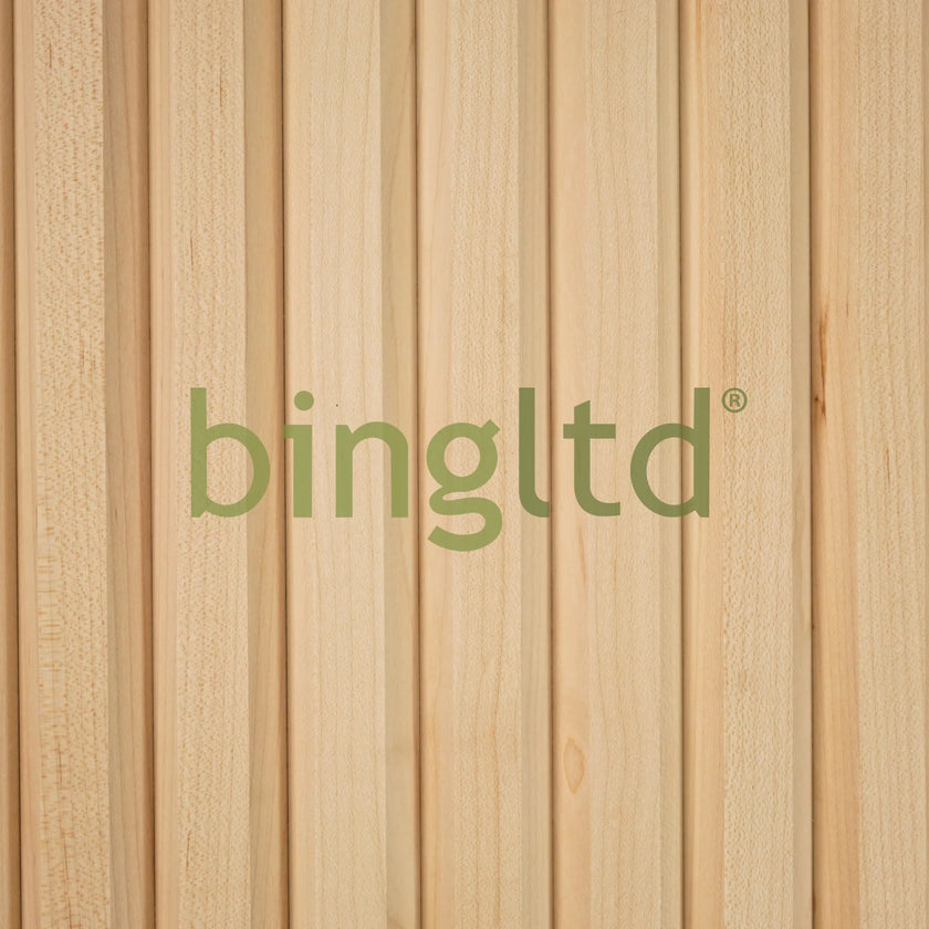 Bingltd - 48’ Long X 12’ Wide With 1’ Bevel Slat Tambourunfinished 1 Pc (Wp-8204-Unf) Wall Panel