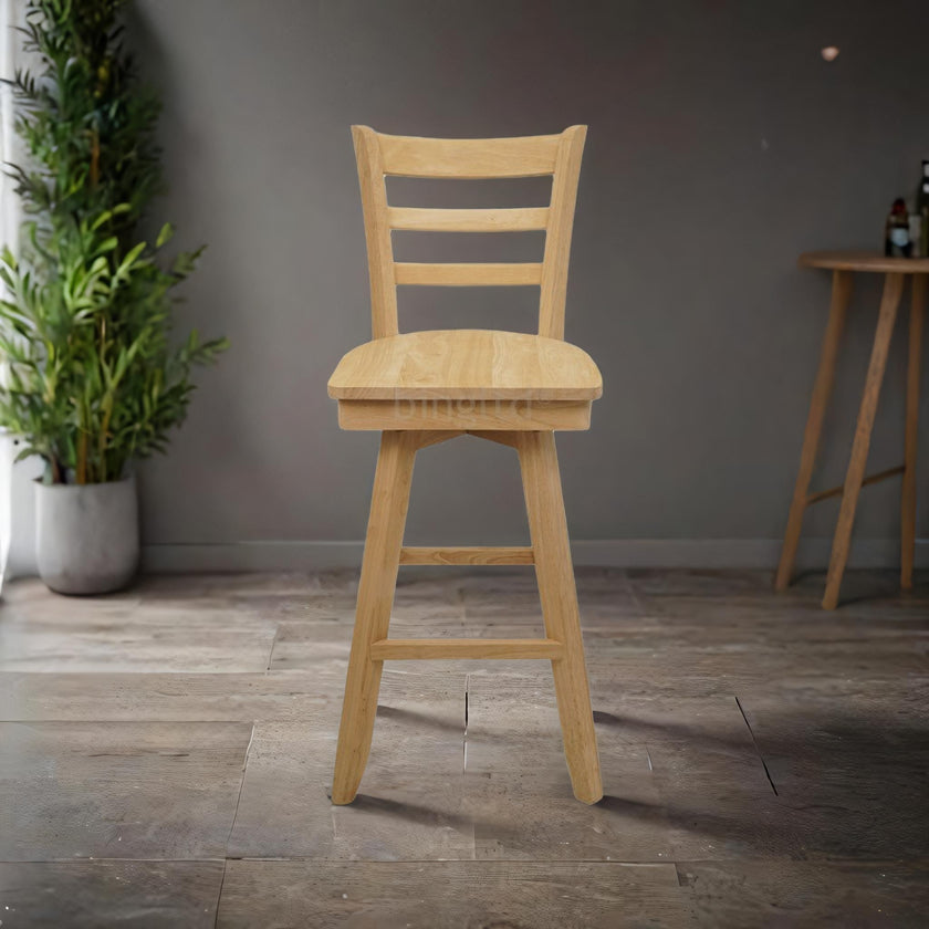 Bandy Bar & Counter Stool – Unfinished