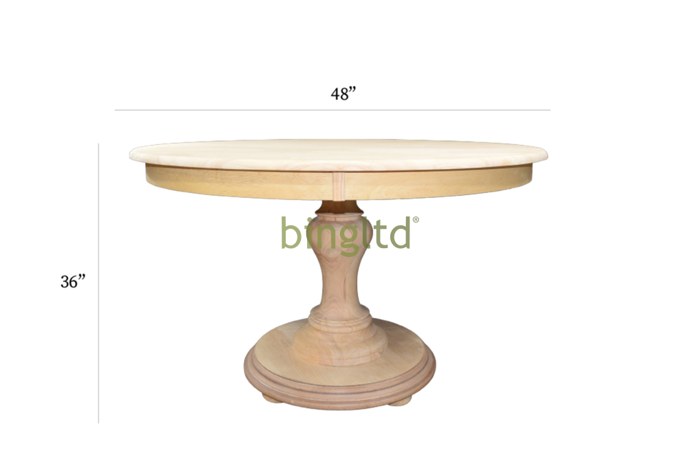 Bradford Dining Table - Unfinished Kitchen & Room Tables