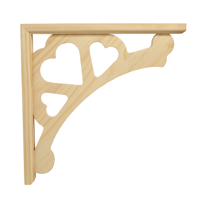 12’ Pine Spindle Bracket Corner Trim (Brk12Th-Pi-Unf) Unfinished / Set Of 1 Corbels & Brackets