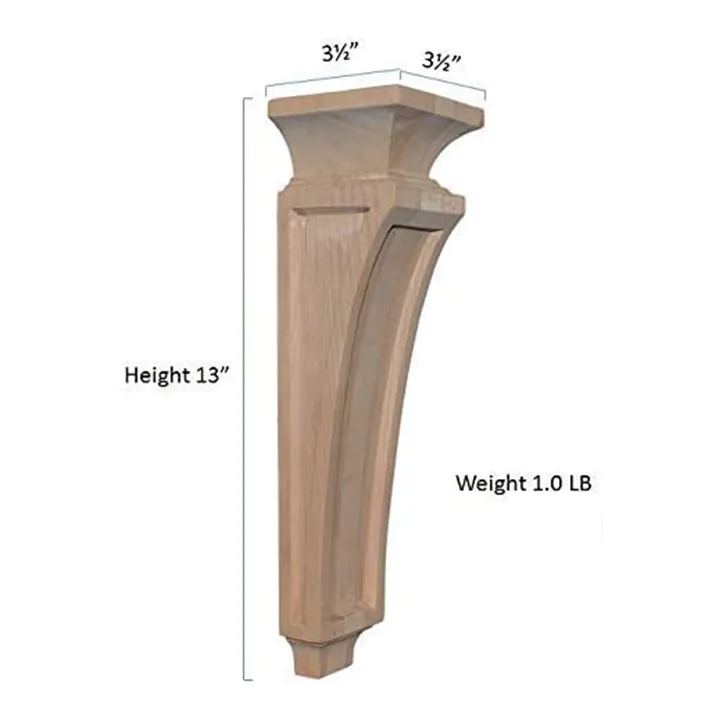 13’ Alder Mission Corbel (C67-Ald-Unf) Corbels & Brackets