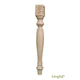 Bingltd - 29 3/4’ Tall Unfinished Rubberwood Dining Table Leg (Tl29353-Rw-Unf) Legs