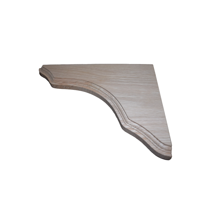 8 1/4’ Oak Shelf Support (Brk825-Oak-Unf) Corbels & Brackets