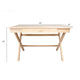 Remo Desk X Leg Design Solid Wood With Drawer - Unfinished Desks