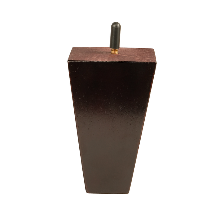 5 1/4’ Square Tapered Hardwood Sofa Legs (Rico) Mahogany / Set Of 1