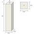 10’ Square Hardwood Furniture Feet Sofa Legs (Sq2510)