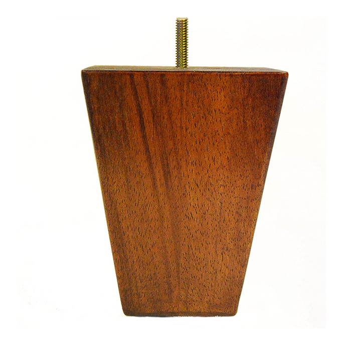 5 1/4’ Square Tapered Hardwood Sofa Leg (St99972) Medium Oak / Set Of 1 Legs