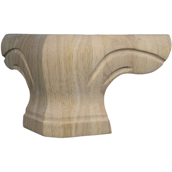 5 3/4’ Corner Foot Hardwood Sofa Legs (T-Pfp-Ped-Rw)
