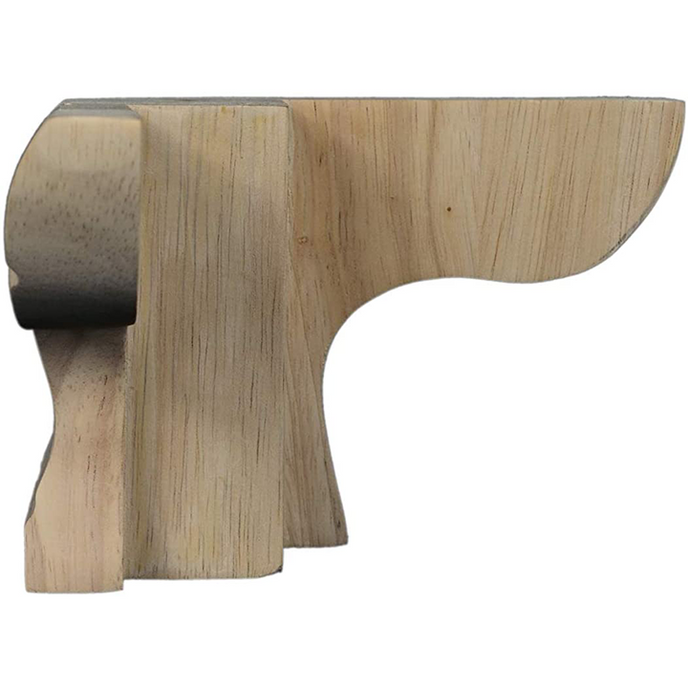 5 3/4’ Corner Foot Hardwood Sofa Legs (T-Pfp-Ped-Rw)