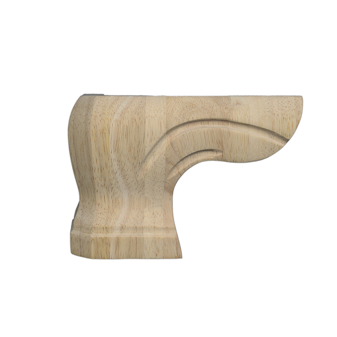 5 3/4’ Corner Foot Hardwood Sofa Legs (T-Pfp-Ped-Rw)